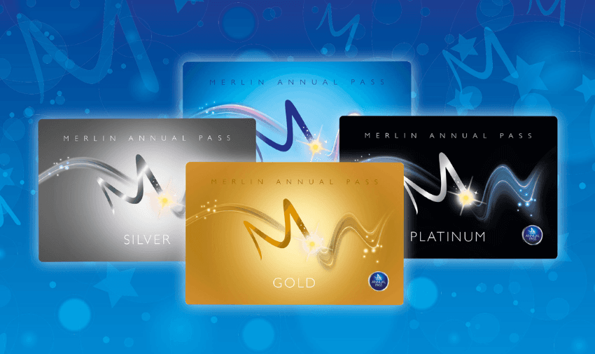 Merlin Annual Pass options in silver gold platinum and standard blue, perfect for accessible UK days out and mobility discounts and offers.