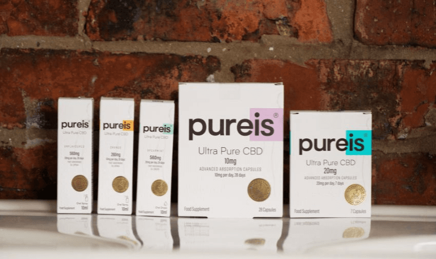 Pureis CBD product boxes on display, Pureis CBD Purpl discounts for disabilities and long term health conditions, shopping discounts for disabled people.