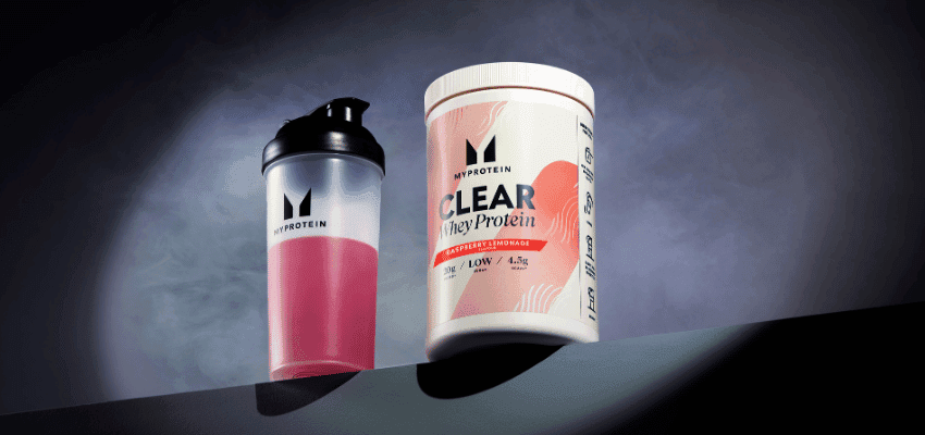 Myprotein clear whey tub and shaker, Purpl discounts for disabilities and long term health conditions, mobility discounts and offers.