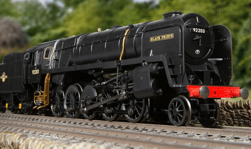 Black Hornby UK steam locomotive model on tracks, Purpl discounts for disabilities and long term health conditions, mobility discounts and offers.
