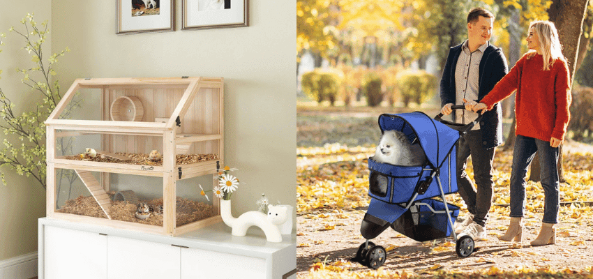 Pet stroller and small animal hutch, Aosom Purpl discounts for disabilities and long term health conditions, mobility discounts and offers.