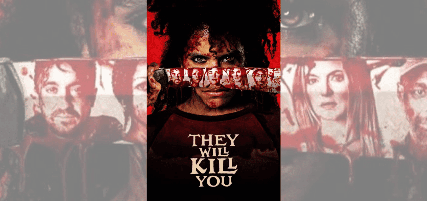 Horror film poster with bloodied faces, Merlin Cinemas, Purpl discounts for disabilities and long term health conditions, shopping discounts for disabled people.