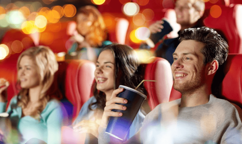 People enjoying a film at Odeon cinema, Purpl discounts for disabilities and long term health conditions, shopping discounts for disabled people.