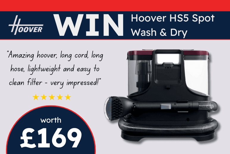 WIN a Hoover HS5 Spot Wash & Dry - Worth £169