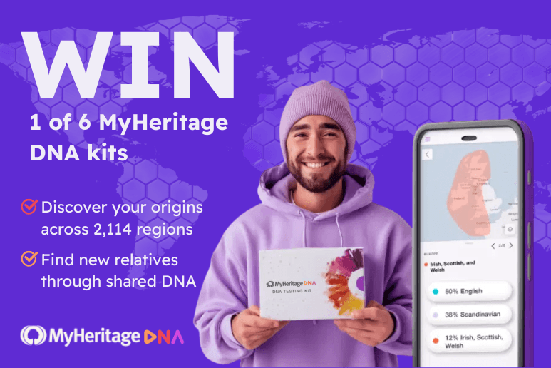 Win 1 of 6 MyHeritage DNA kits